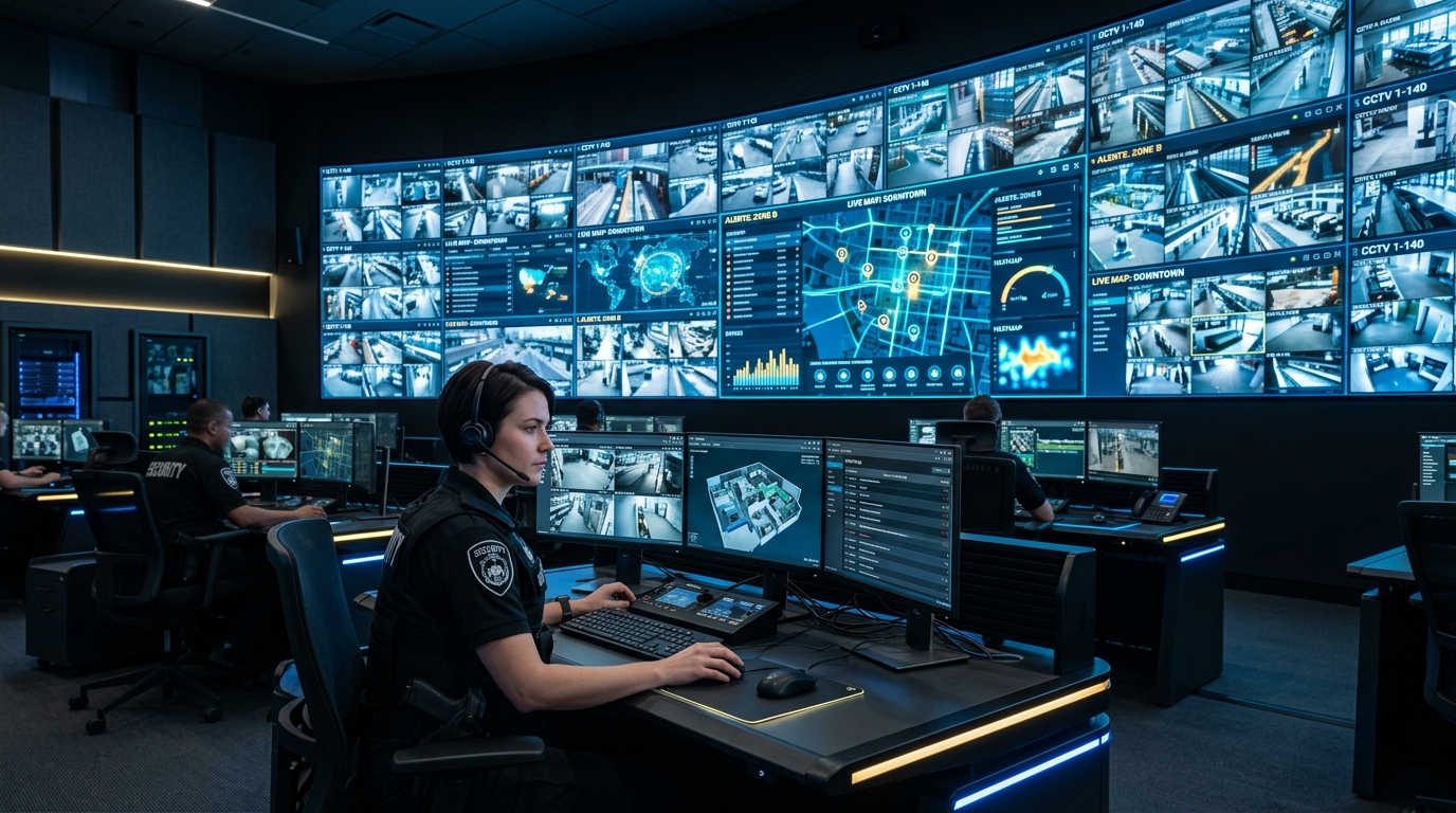 24/7 Central Security Operations Command Center