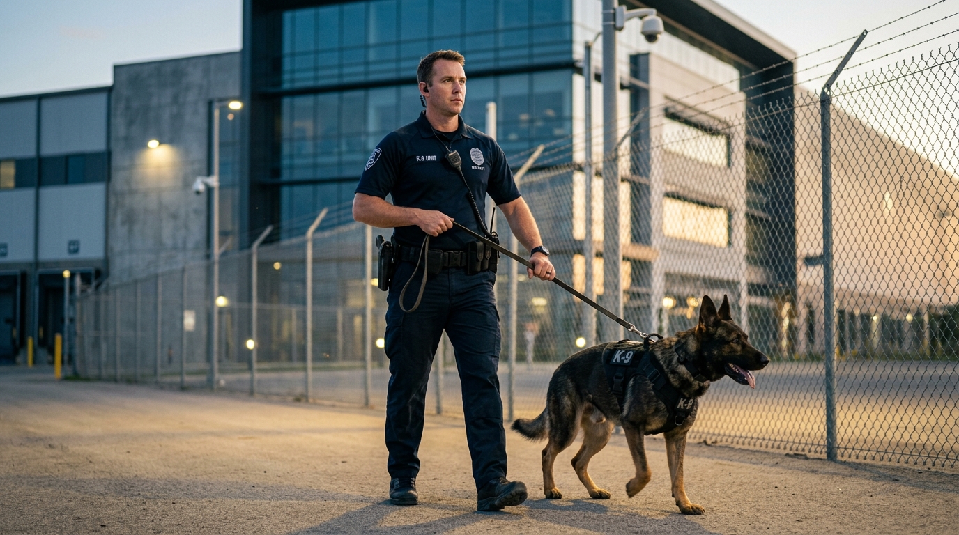 K-9 Tactical Dog Squad Perimeter Patrol